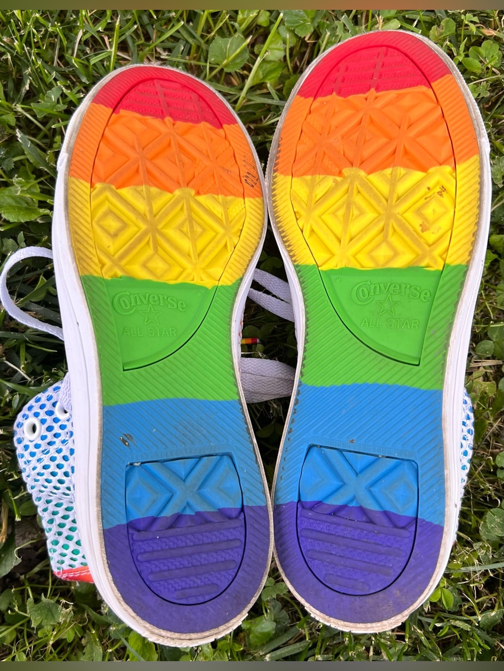 Converse Chuck Taylor All Star Pride Mesh High Top Shoes Size M 7/W 9 - Picture 12 of 14